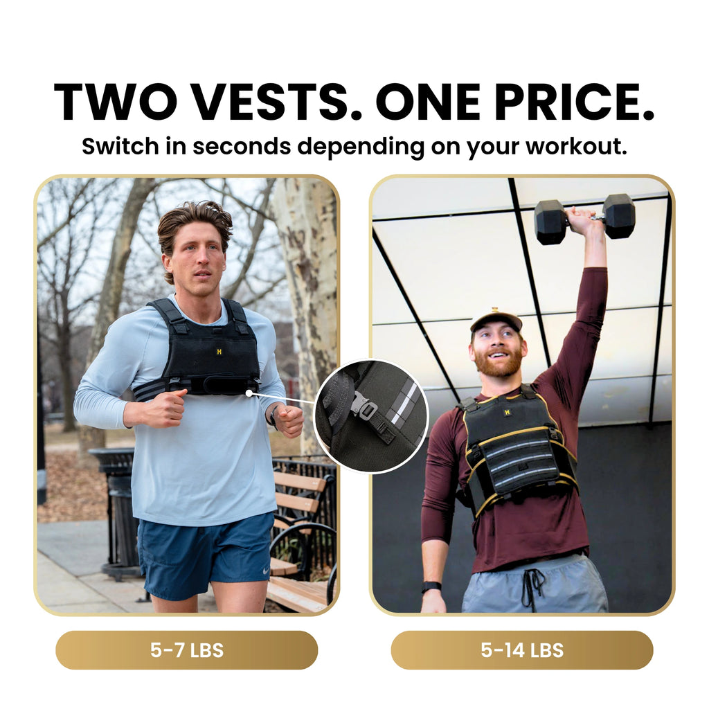 The Hybrid Vest: 2 in 1 Weight Vest