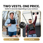 The Hybrid Vest: 2 in 1 Weight Vest